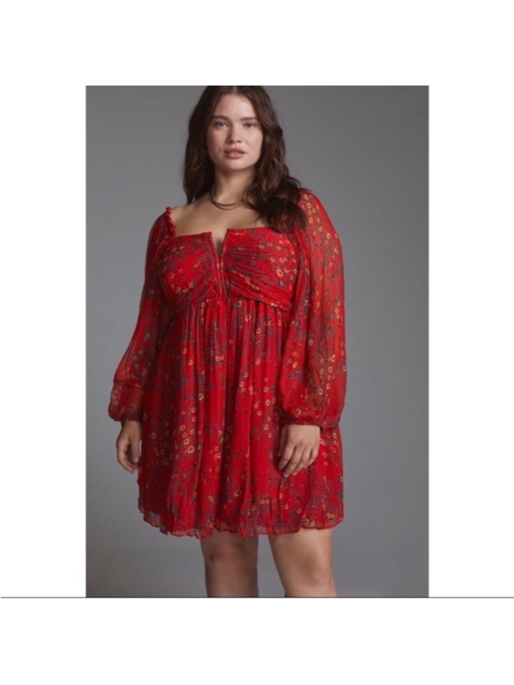 NWTs Anthropologie 2x Let Me Be Babydoll Dress